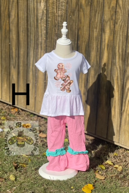 Girls Pink Baby Bells Set