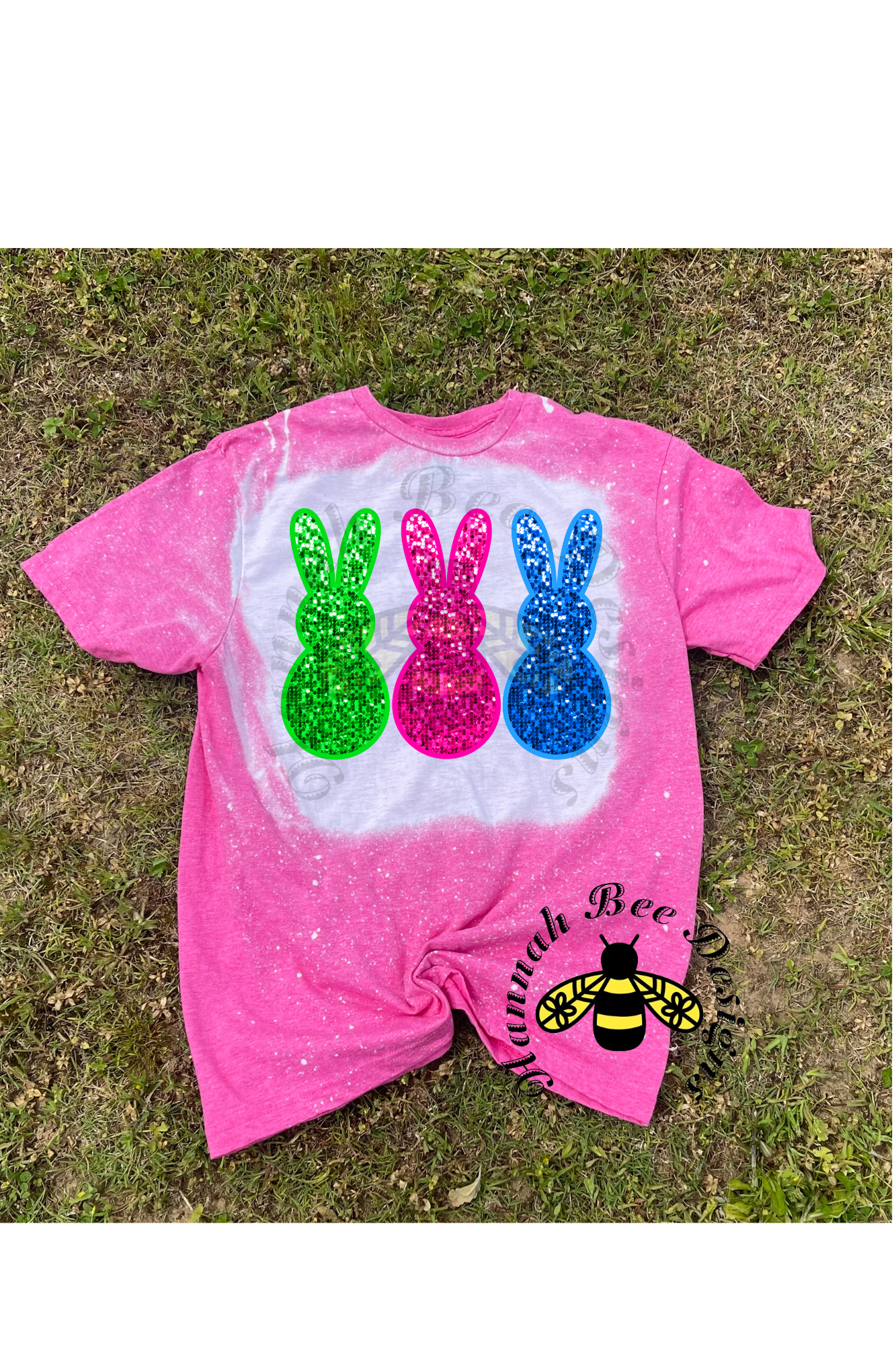 Faux Glitter Bunny