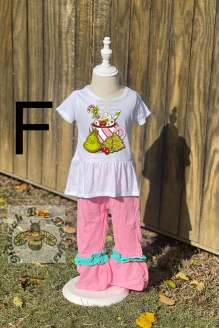 Girls Pink Baby Bells Set