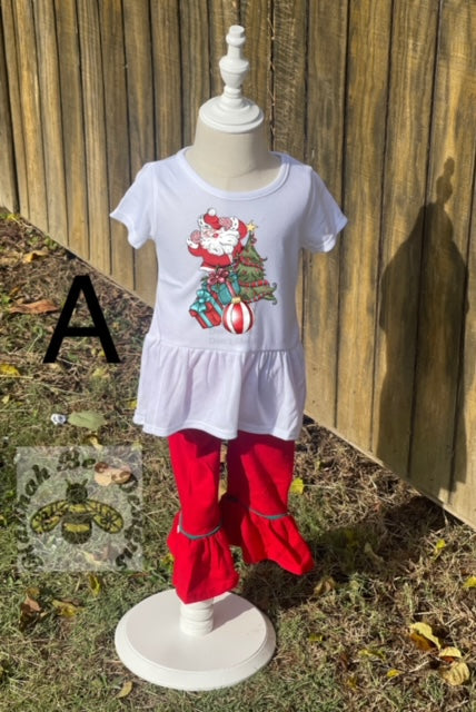 Girls Red Baby Bells Set