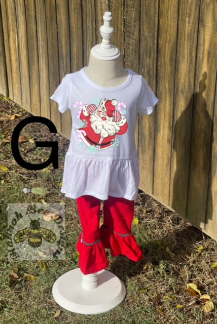 Girls Red Baby Bells Set
