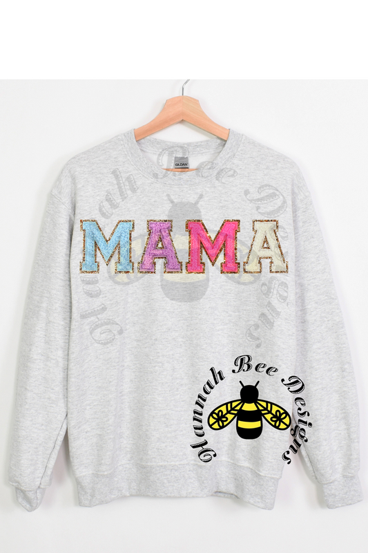 Mama Faux Embroidery