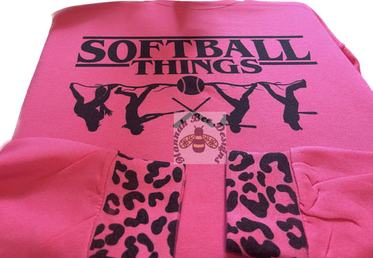 Softball Things with cheetah detail